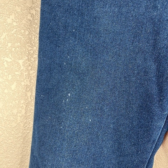 Lee Wide Leg Distressed Hem Dark Wash Jeans Size 10 - Picture 4 of 8